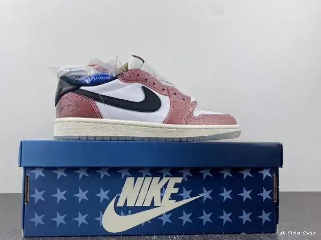 1st Kicks Shoes BLACK' JORDAN LOW 1 OG AIR X 'RED TROPHY FN0432-017 ROOM 0603